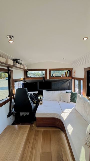 Looking forward from the living area