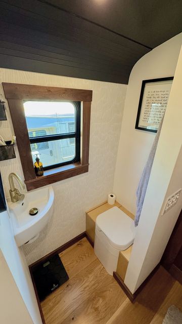 The composting toilet and bath