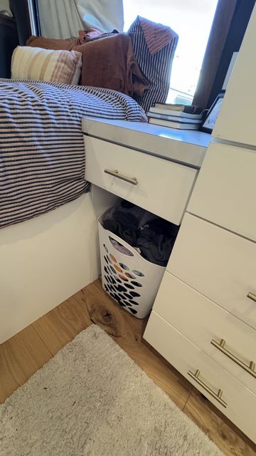 Drawers under the bed