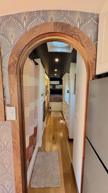 Looking aft through the arch