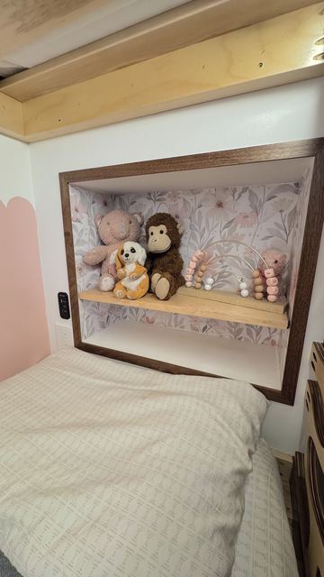 Shelf above the bunk